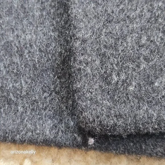 NWT Wool Blend Double Faced Overcoat in Graphite The Reset R Label XS - Picture 10 of 13